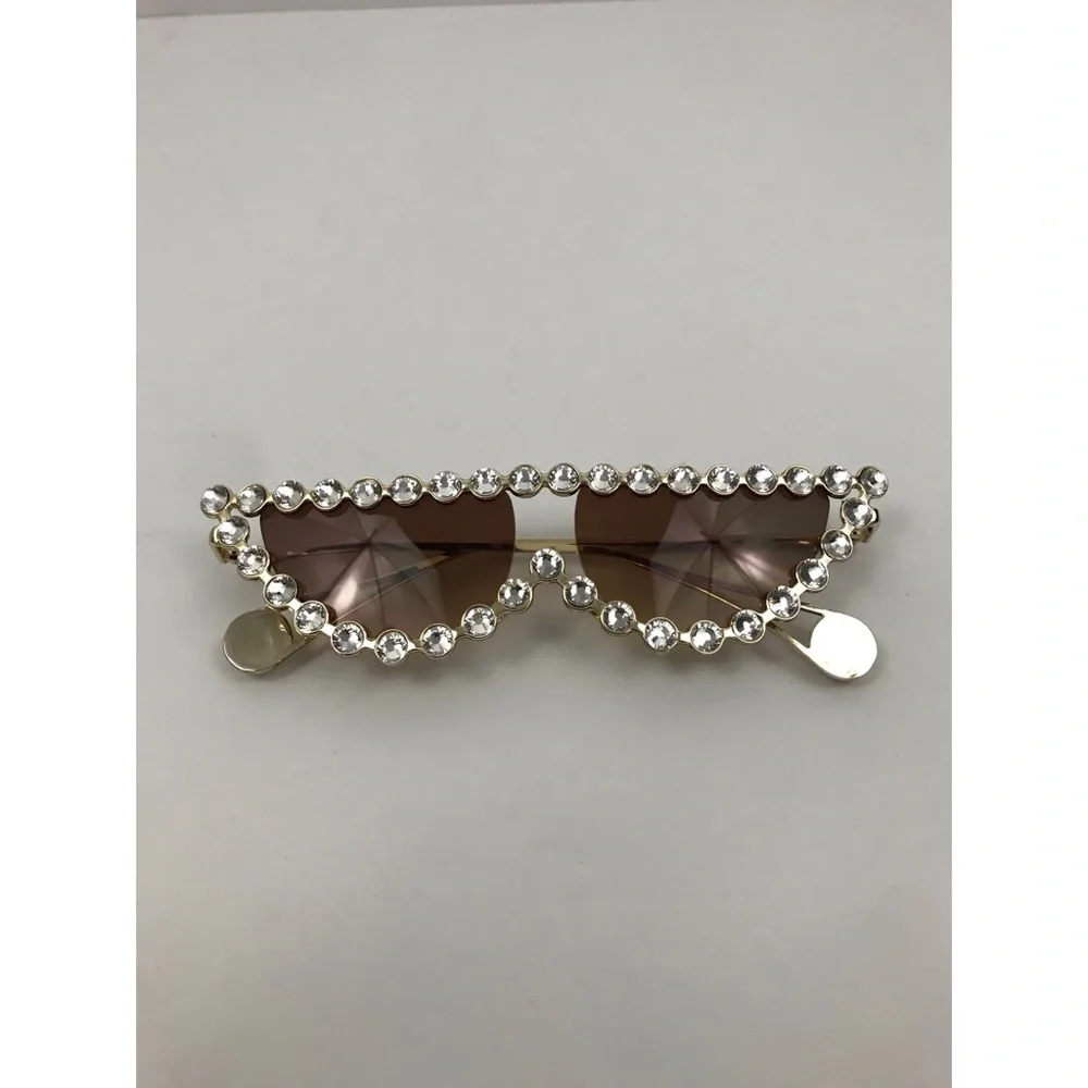 Rhinestone Cat Eye Sunglasses